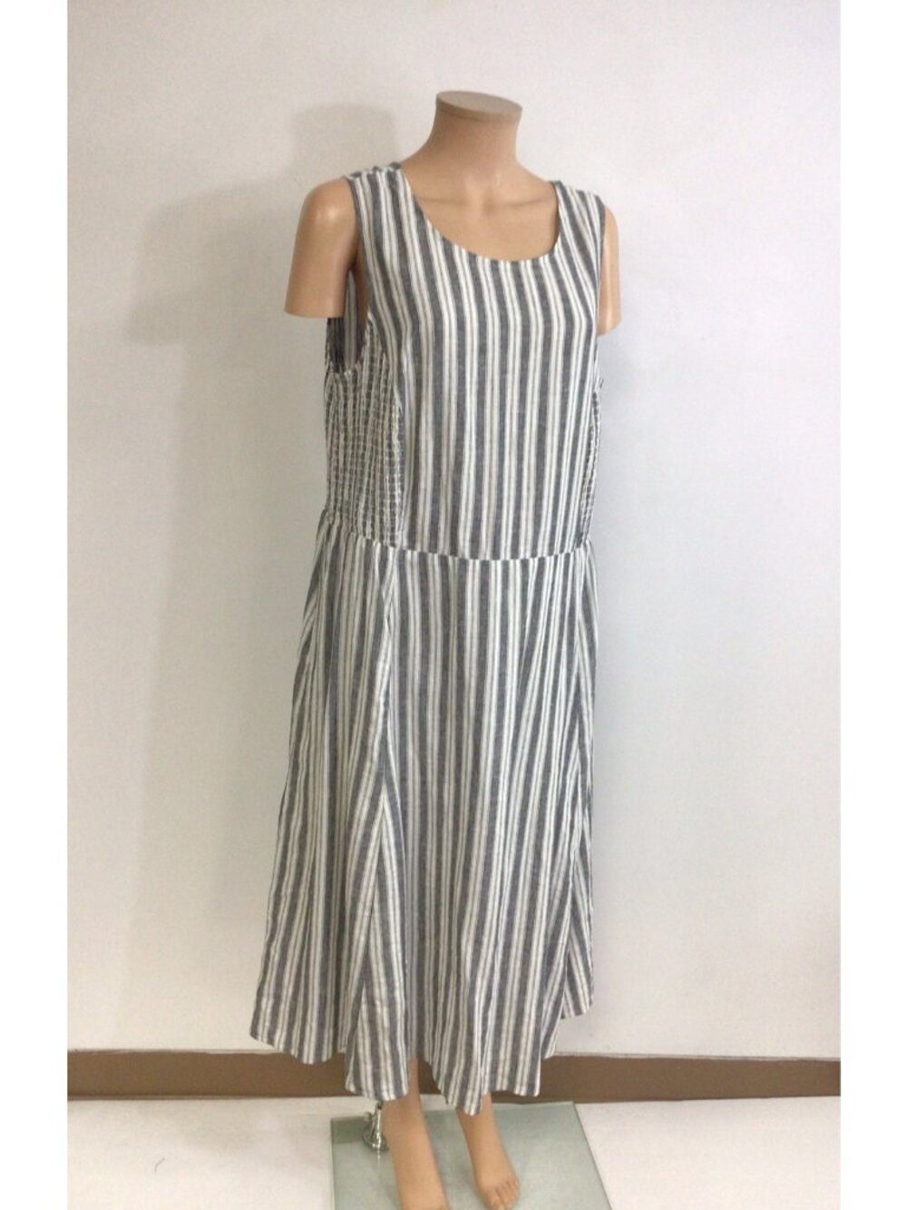 Linen Maxi Dress Lightweight Resortwear Lined Womens 20